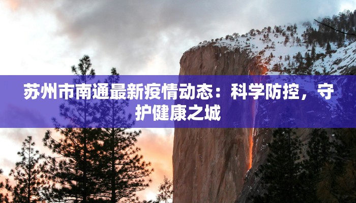 苏州市南通最新疫情动态：科学防控，守护健康之城